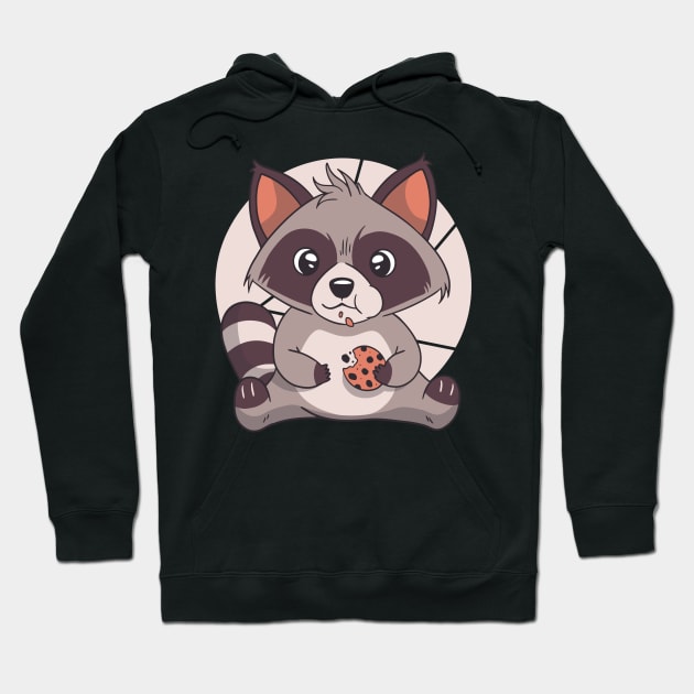 raccoon is cute and lovely animal Hoodie by Midoart